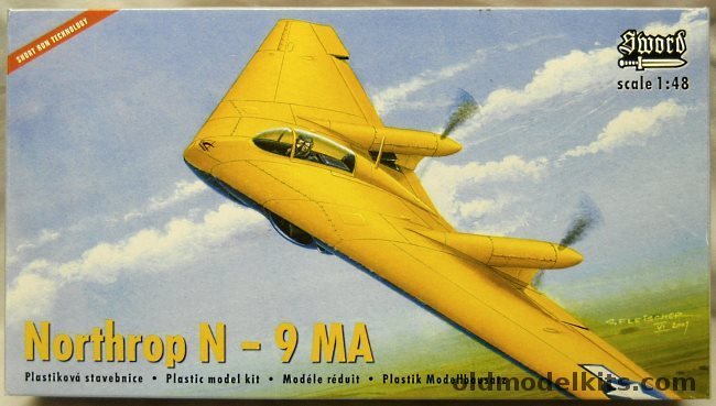 Sword 1/48 Northrop N-9 MA Flying Wing Testbed, KPS48001 plastic model kit